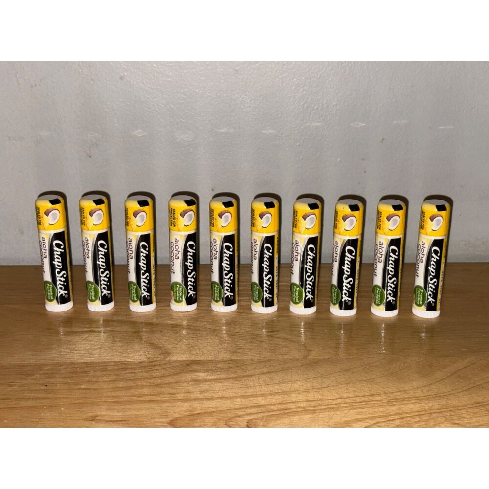 ChapStick Aloha Coconut Limited Edition Lip Balm Set Of 12 Tubes .15 oz. New